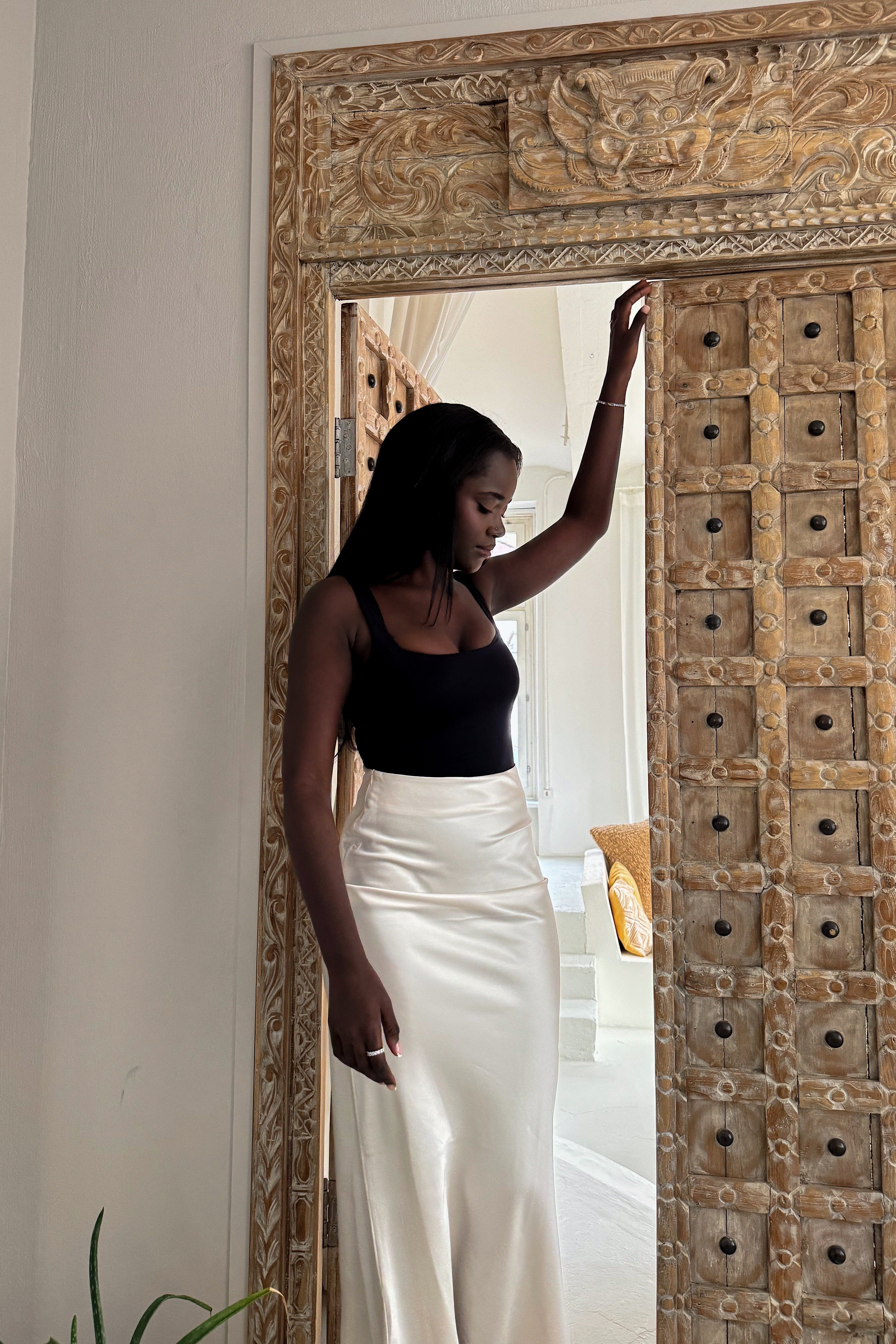 Base Skirt | Fluid Satin Maxi