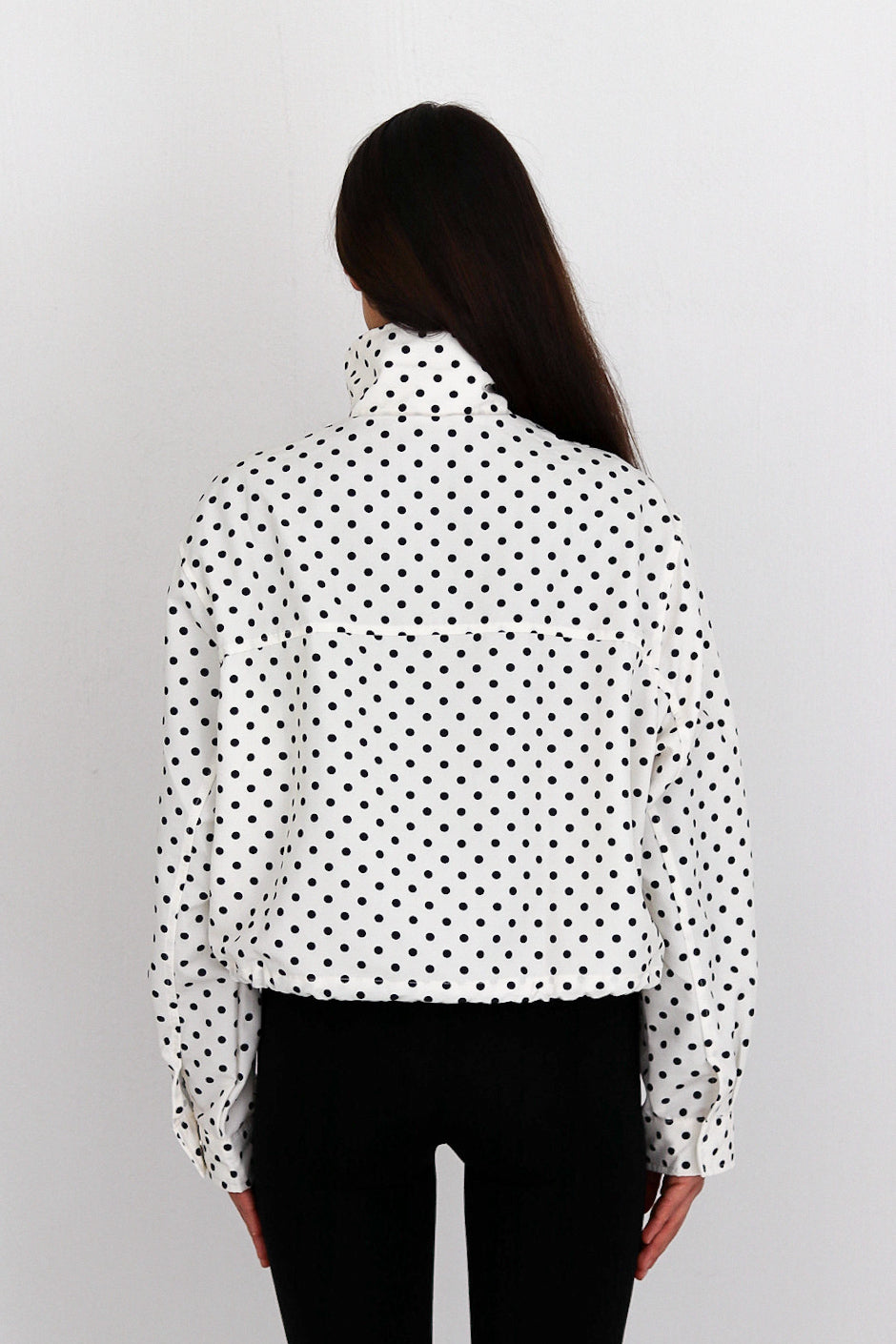 Soft Drift Jacket | Lightweight Polka Dot Jacket