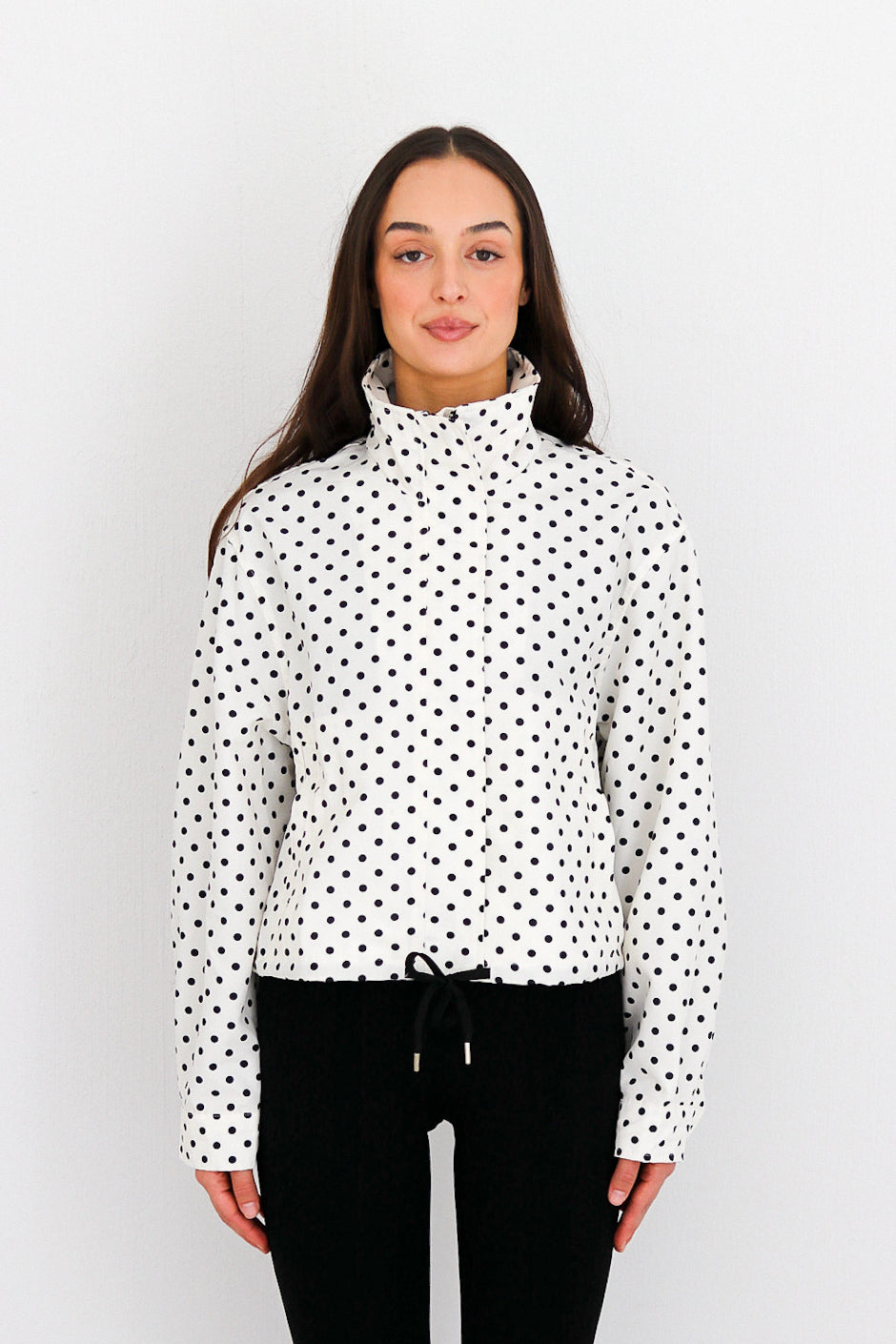Soft Drift Jacket | Lightweight Polka Dot Jacket
