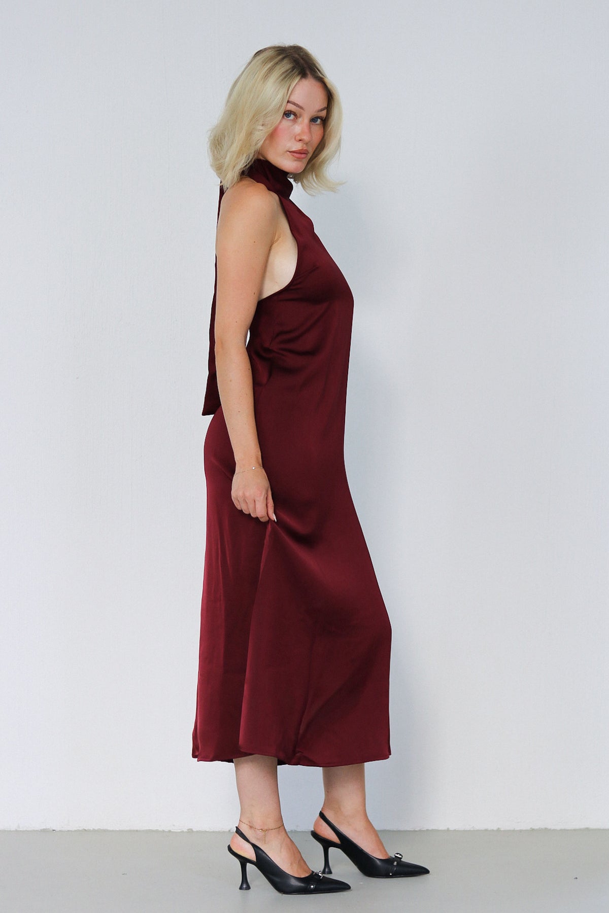 Eggplant Haze | Satin Slip Dress