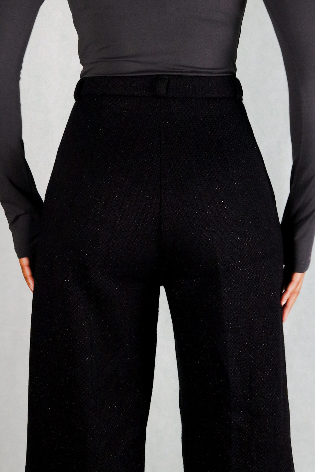 SABLE TROUSER I Black Wide-Leg Trousers