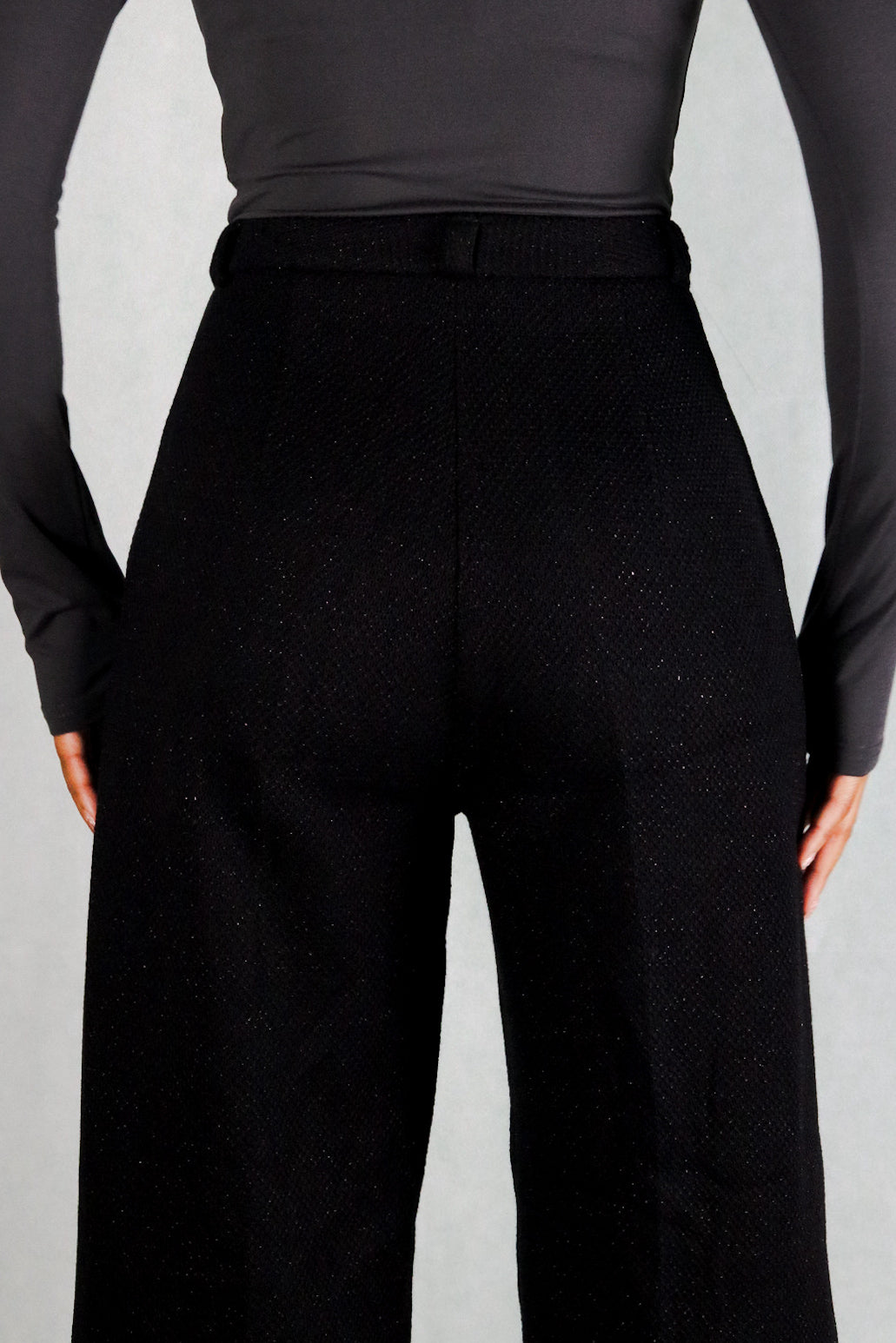 SABLE TROUSER I Black Wide-Leg Trousers