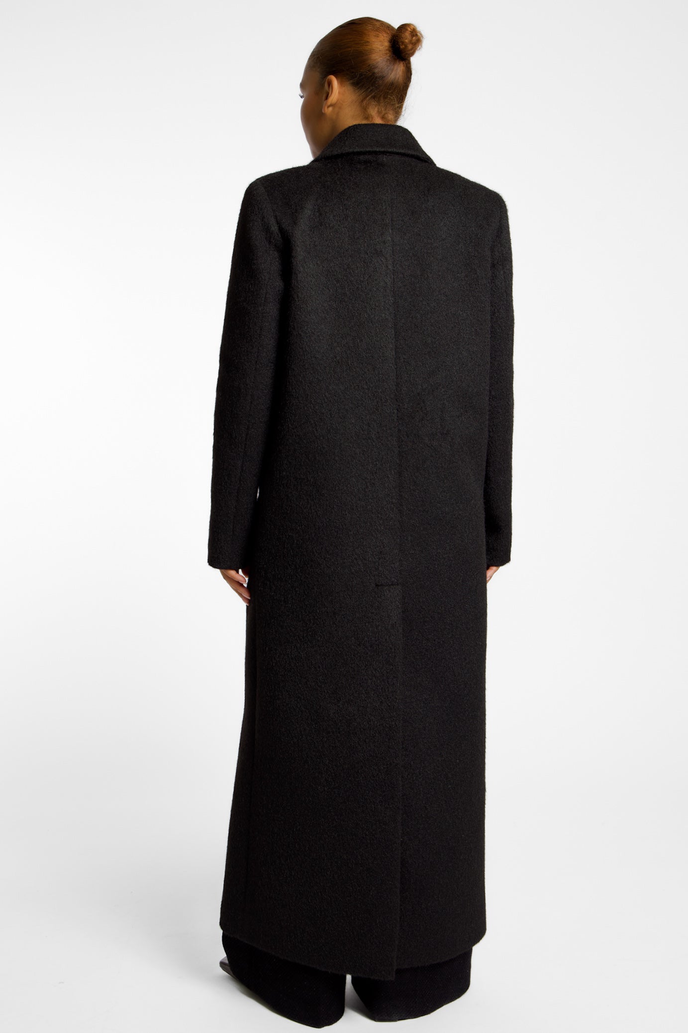 OBSIDIAN COAT I Black Long Tailored Coat