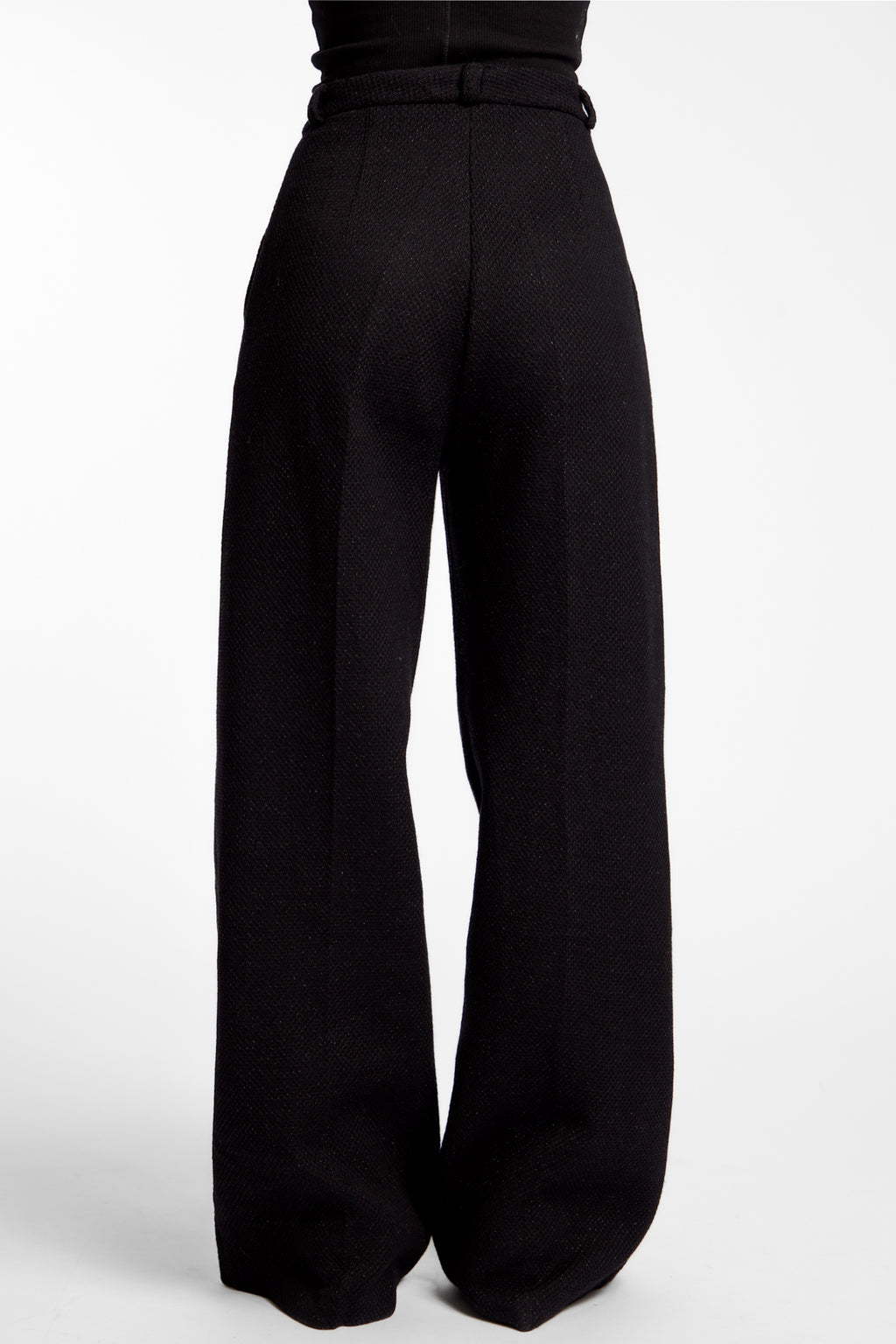 SABLE TROUSER I Black Wide-Leg Trousers