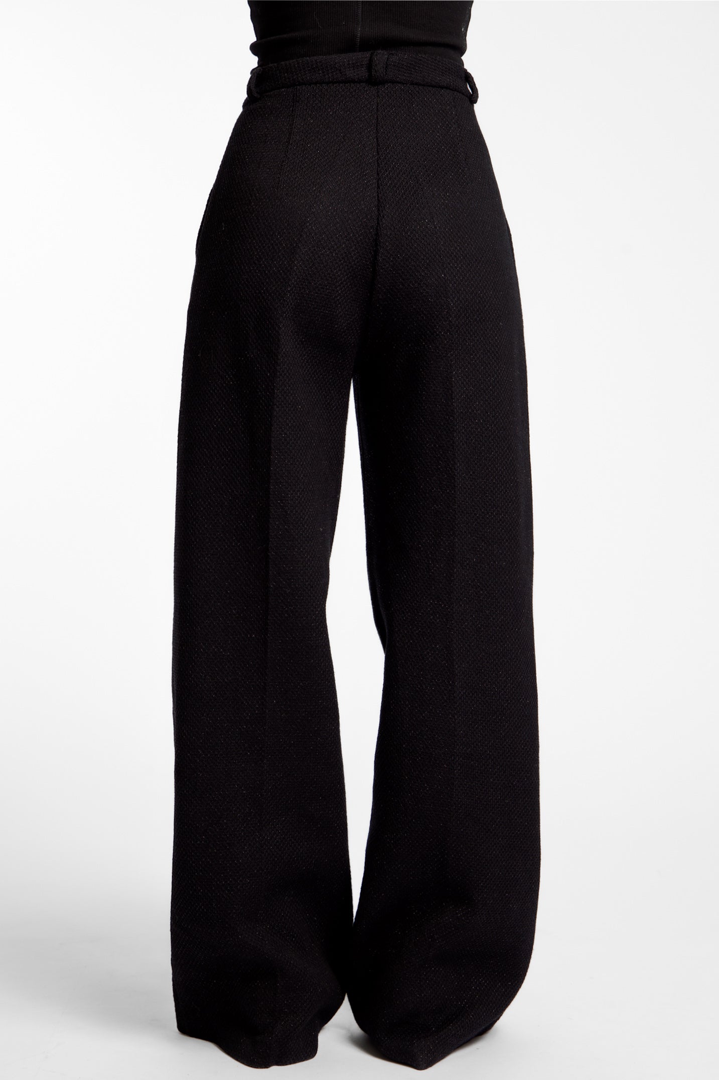 SABLE TROUSER I Black Wide-Leg Trousers