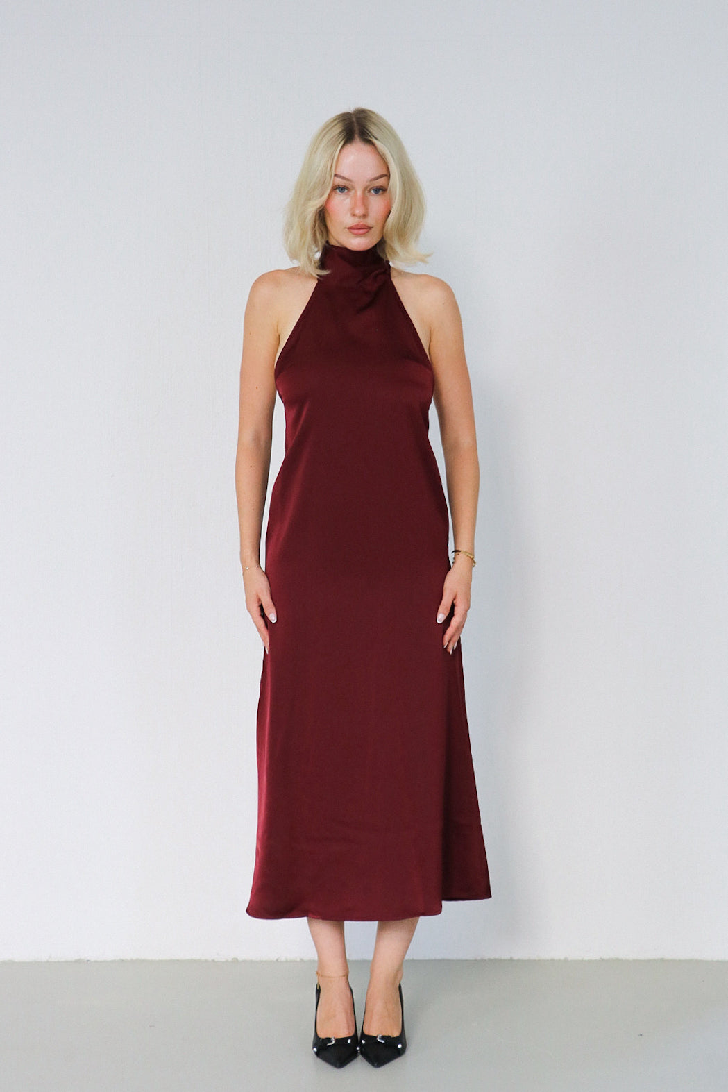 Eggplant Haze | Satin Slip Dress