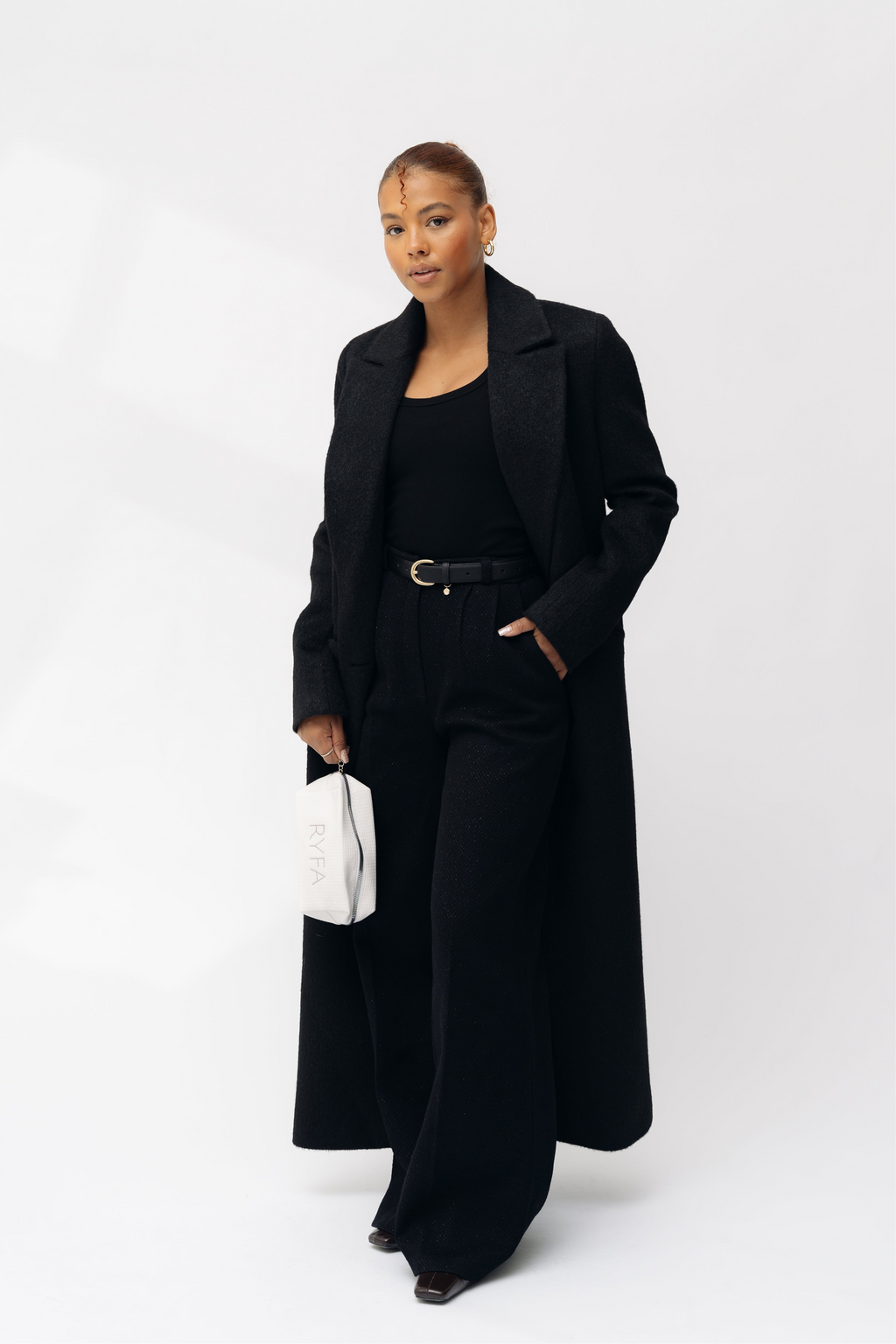 SABLE TROUSER I Black Wide-Leg Trousers